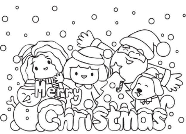 Kawaii Christmas Coloring