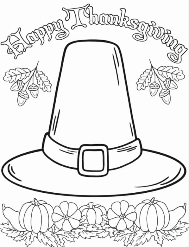 Large Thanksgiving Hat With