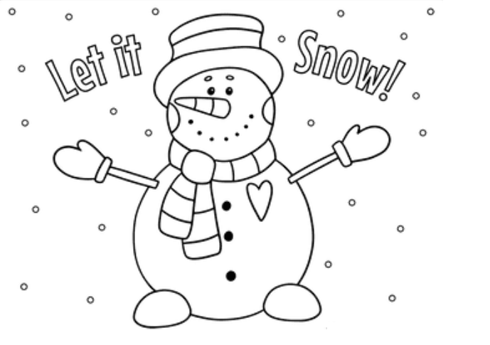 Let It Snow Snowman To