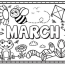 March Coloring Page