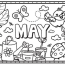 May Coloring Page