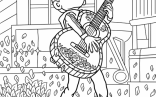 Miguel Singing Passionately In Coco Coloring Page