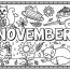 November Coloring Page