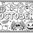 October Coloring Page