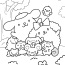 Pompompurin With Macaroon And Friends Coloring Page