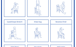 Printable Yoga For Seniors Using A Chair For Support