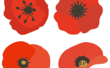 Red Poppy Printable For Memorial Day