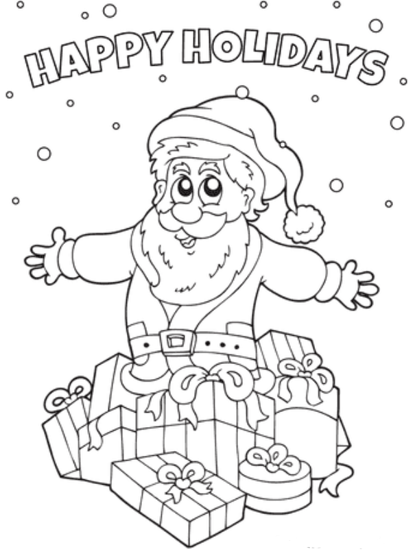 Santa Claus Coloring Sheet For