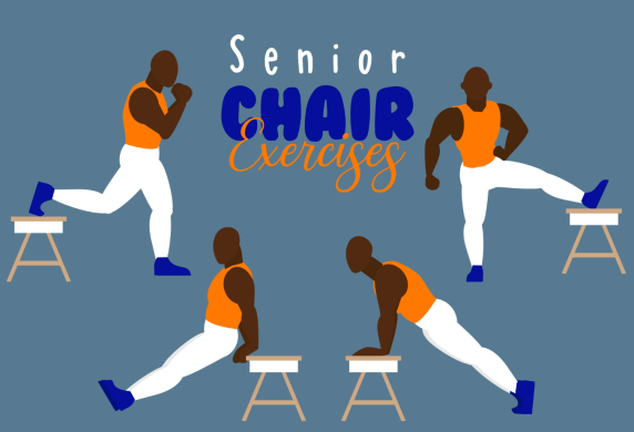 Seniors Chair Yoga Fitness Exercises Printable