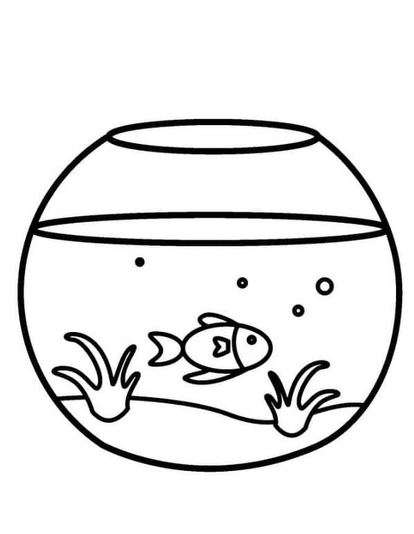 Simple Goldfish Swimming In A Goldfish