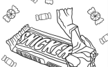 Snickers Candy Bar To Color