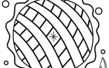 Thanksgiving Pie Coloring Page