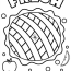 Thanksgiving Pie Coloring Page