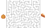 Thanksgiving Printable Mazes For Kids