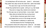 Thanksgiving Story Bracelet Poem