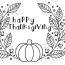 Thanksgiving Wreath Coloring Page