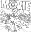 The Simpsons Movie Poster Coloring Sheet