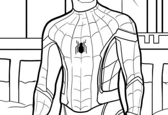 Tom Holland As Peter Parker To Color