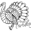 Turkey Outline To Color