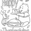 Winnie The Pooh Giving Piglet Slice Of Pumpkin Pie Coloring In