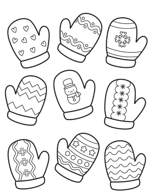 Winter Mittens With Patterns