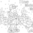 Winter Walk Coloring Page