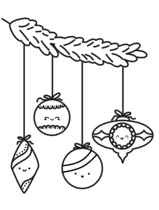 Christmas Ornaments Coloring