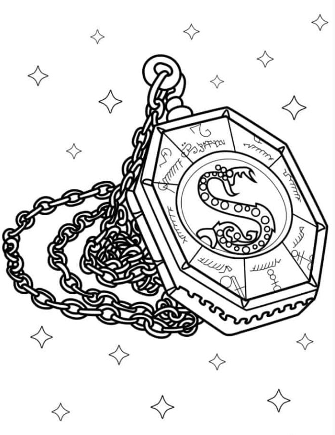 Harry Potter Horcrux Locket Coloring