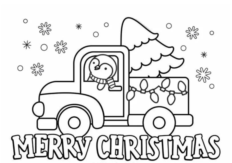 Merry Christmas Truck With