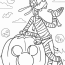 Mummy Goofy With Jack O Lantern Halloween Coloring Page