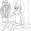 Simple Elf On The Shelf Coloring Sheet For Kids