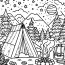 Best Camping Coloring Pages Picture