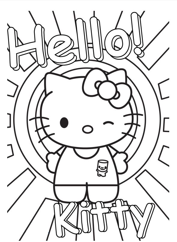 Coloring Pages Of Hello