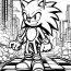 Cute 27 Sonic Coloring Pages Picture