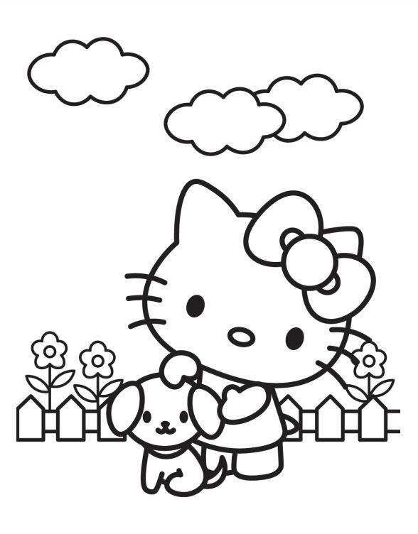 Free Coloring Page Hello