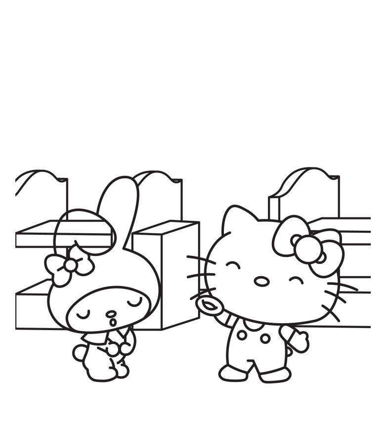 Free Hello Kitty Coloring