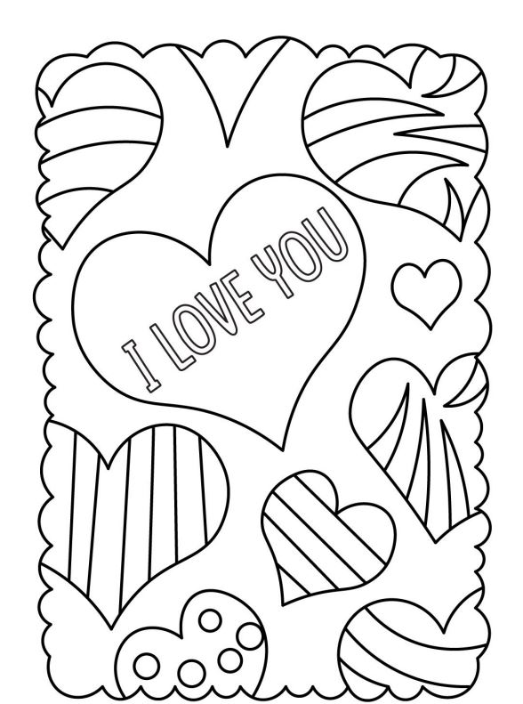 Free Valentines Day Coloring