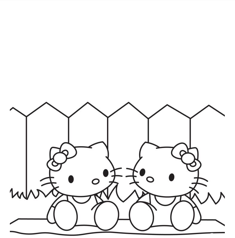 Hello Kitty Best Friend Coloring