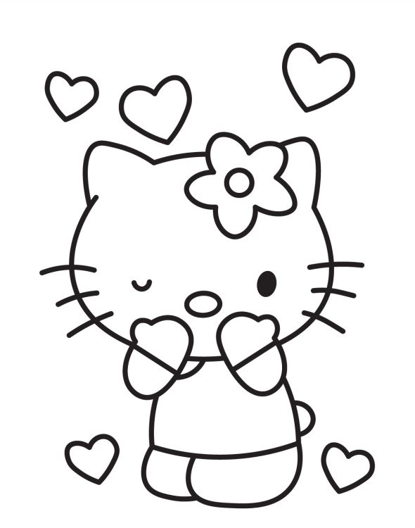 Hello Kitty Coloring