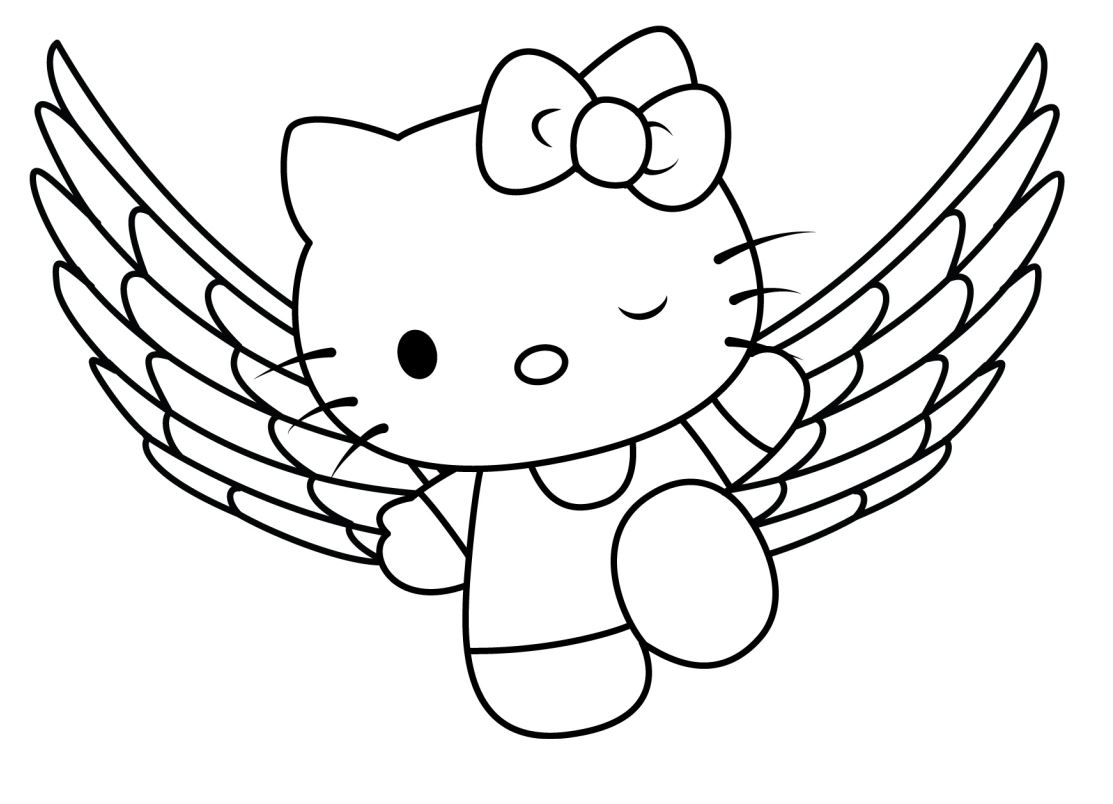 Hello Kitty Fairy Coloring