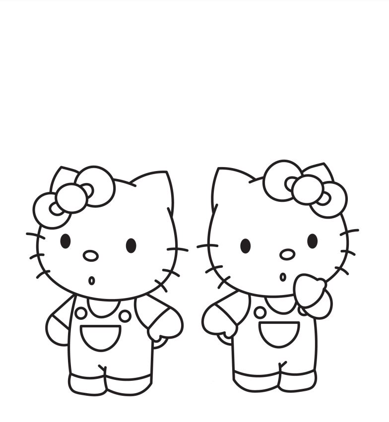 Hello Kitty And Her Friends Coloring