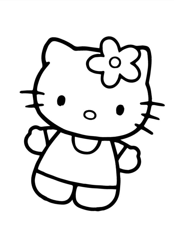 Print Hello Kitty Coloring Pages