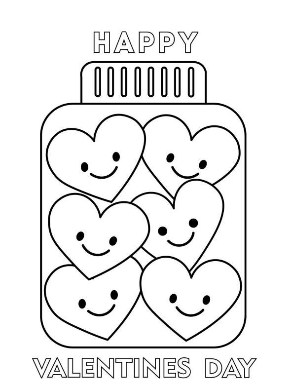 Printable Valentines Day Coloring