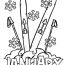 Snow And Skis January Coloring Page