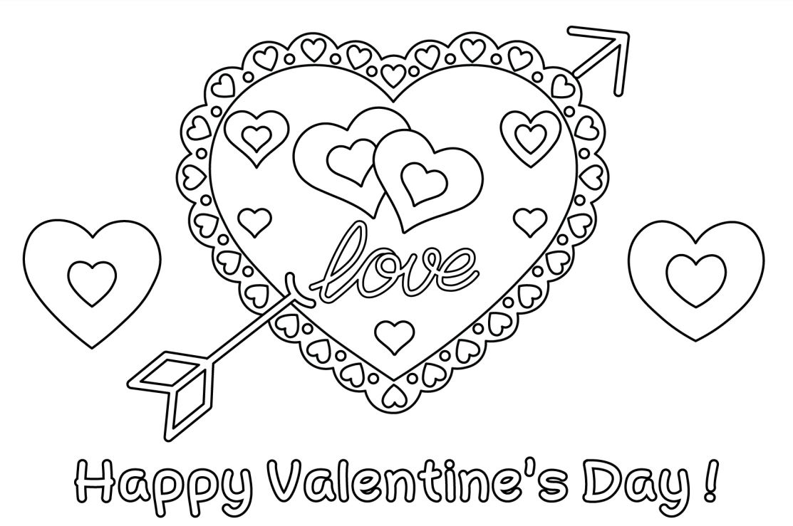 Valentine Heart Coloring