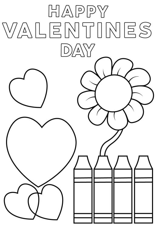 Valentines Day Coloring Pages For